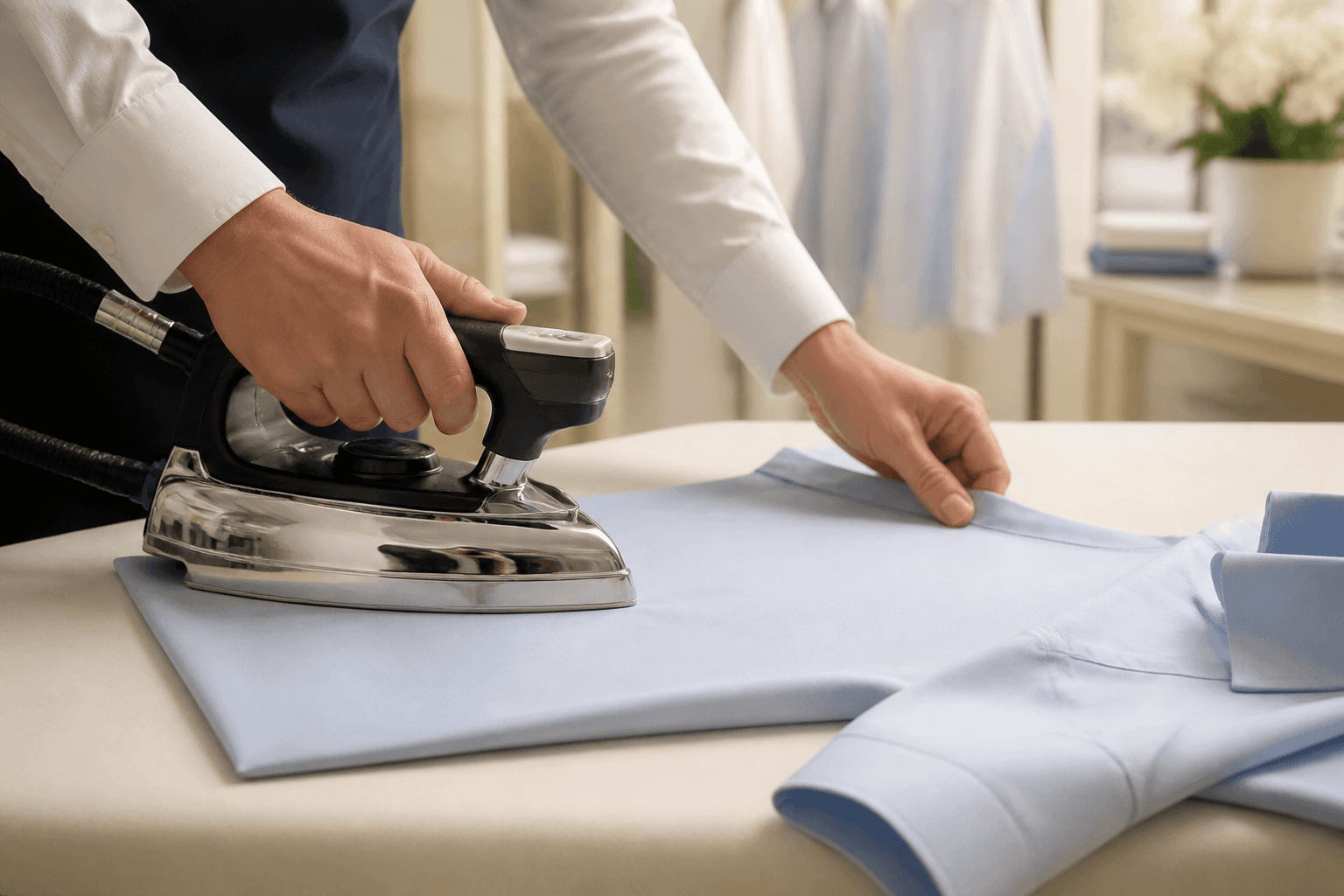 Professional ironing and garment finishing